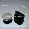 Injection Black Round Compact Powder Case